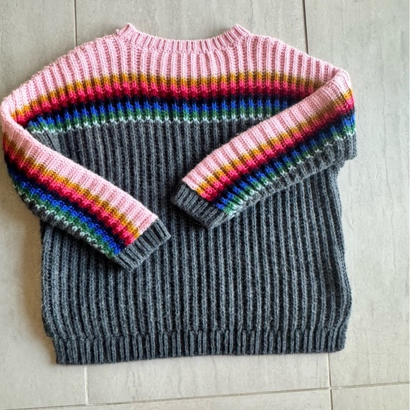 XIRENA Colorblock / Rainbow Apres Ski Sweater Relaxed Fit Size XS - Picture 9 of 10